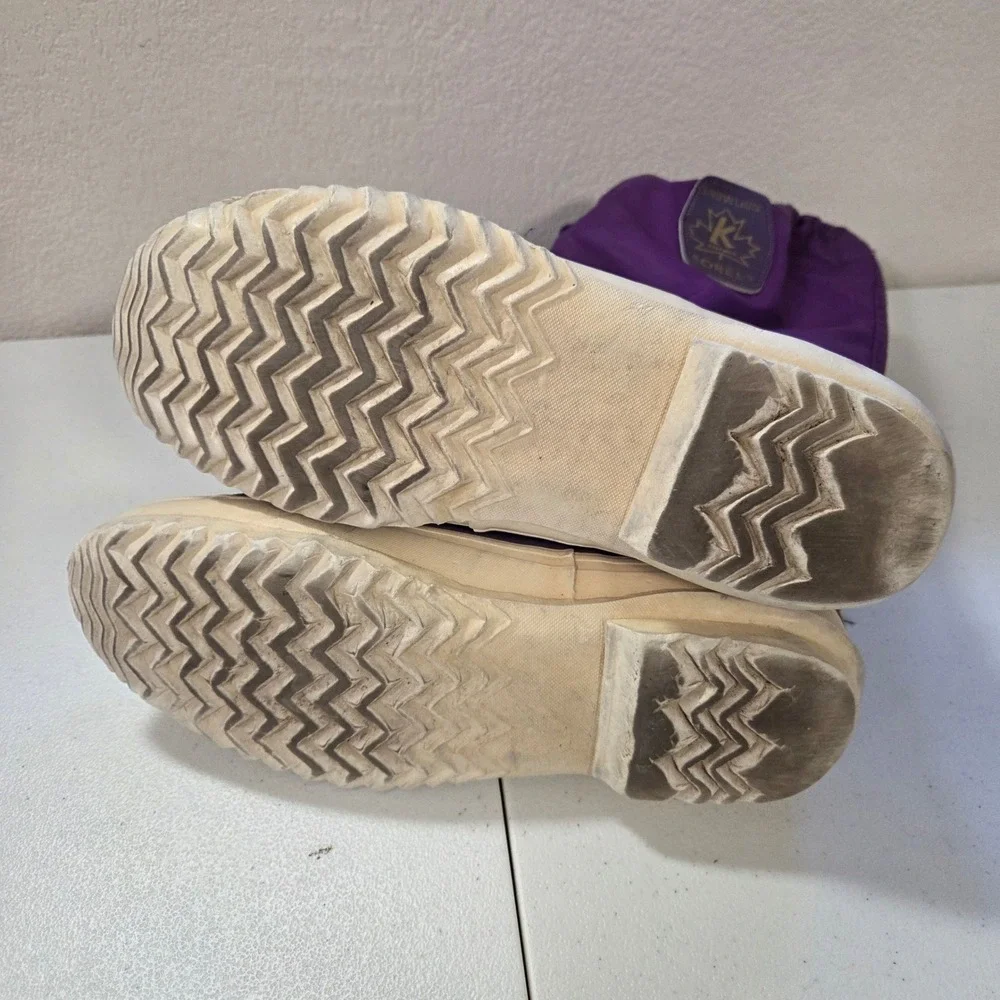 Sorel‎ Snowlion Womens Purple Winter Snow Boots Insulated Waterproof Size 14.5